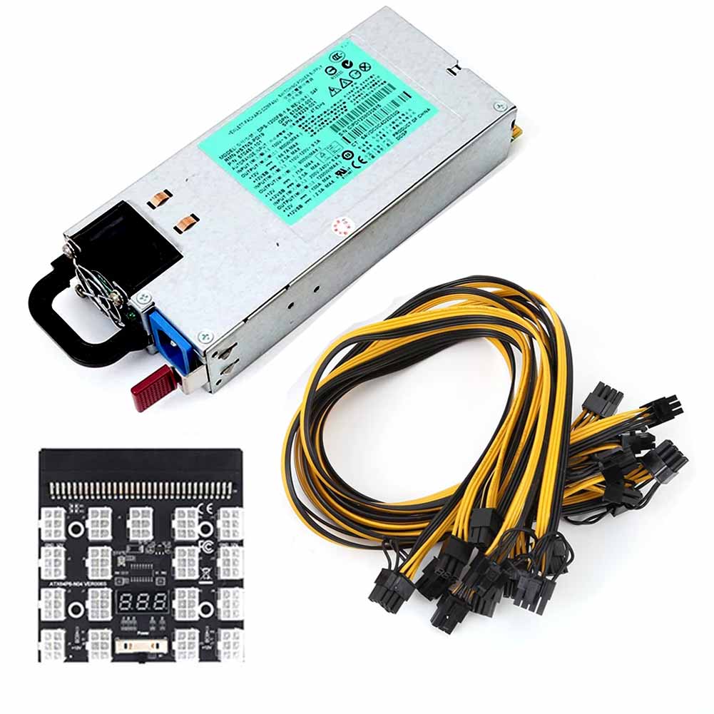 Psu Computer - 1200 واط التعدين وحدة معالجة الرسومات