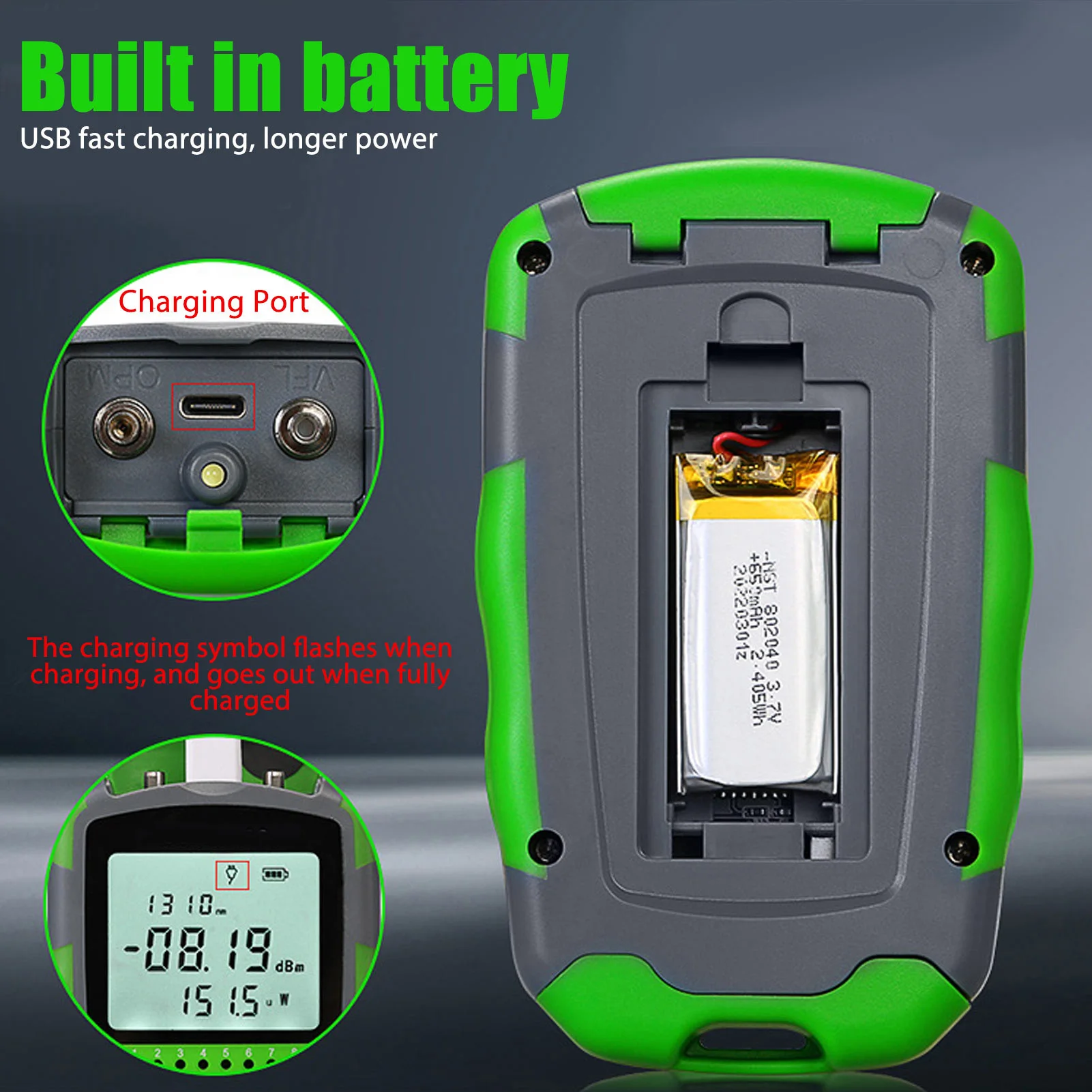 Power Supply Tester - جهاز اختبار طاقة كابل بصري بالضوء
