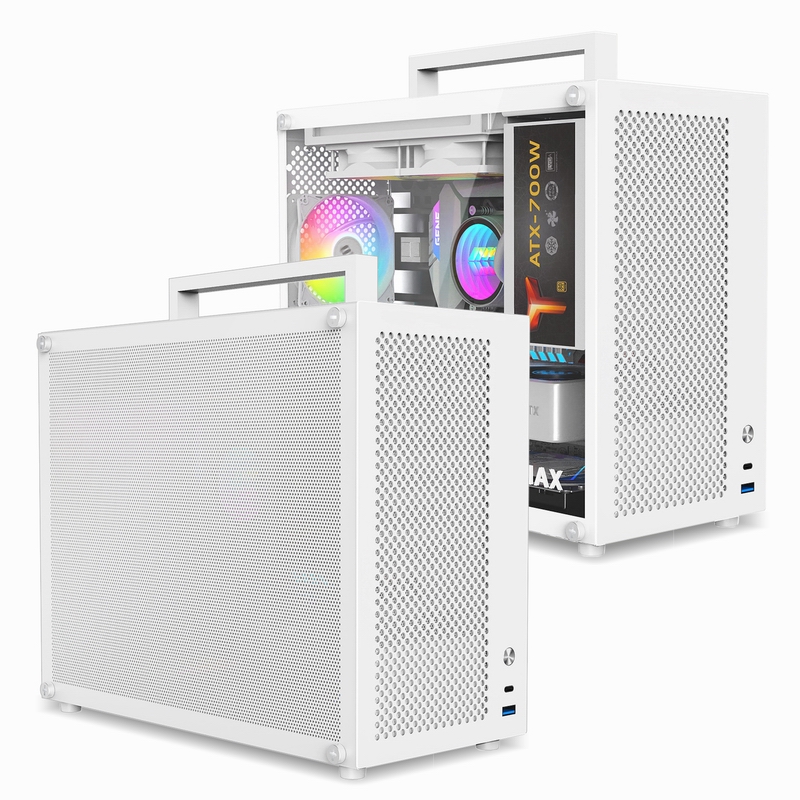 Psu Computer - علبة كمبيوتر MAX للألعاب تدعم MATX/ITX
