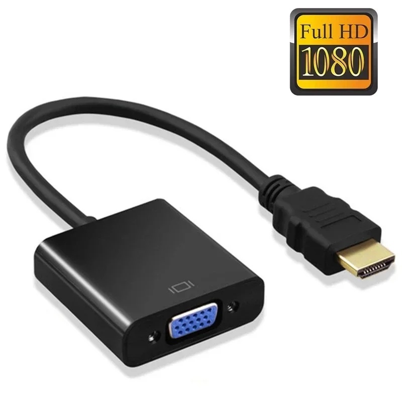 Pc Power Supply - محول كابل HDMI إلى VGA بدقة