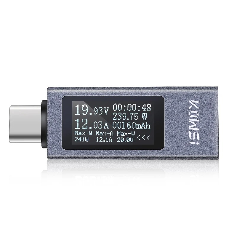 Type-C مراقبة الجهد الحالي KWS - مراجعة Power Supply Tester وسعره