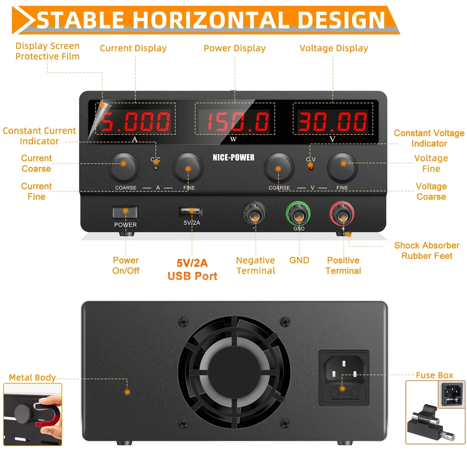 مزود طاقة تيار مستمر 30 فولت 5 - مراجعة Smps Power Supply وسعره