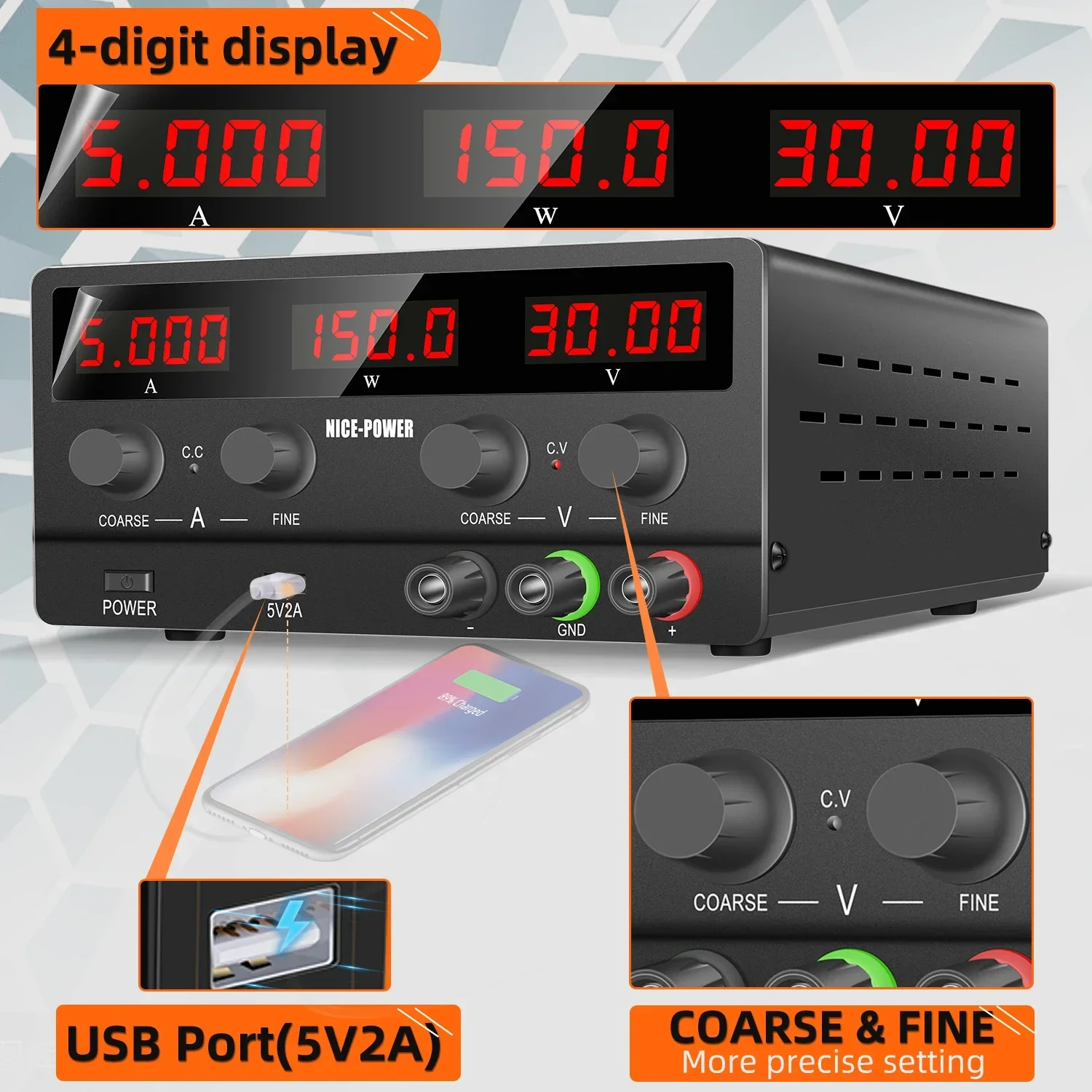 مزود طاقة تيار مستمر 30 فولت 5 - مراجعة Smps Power Supply وسعره