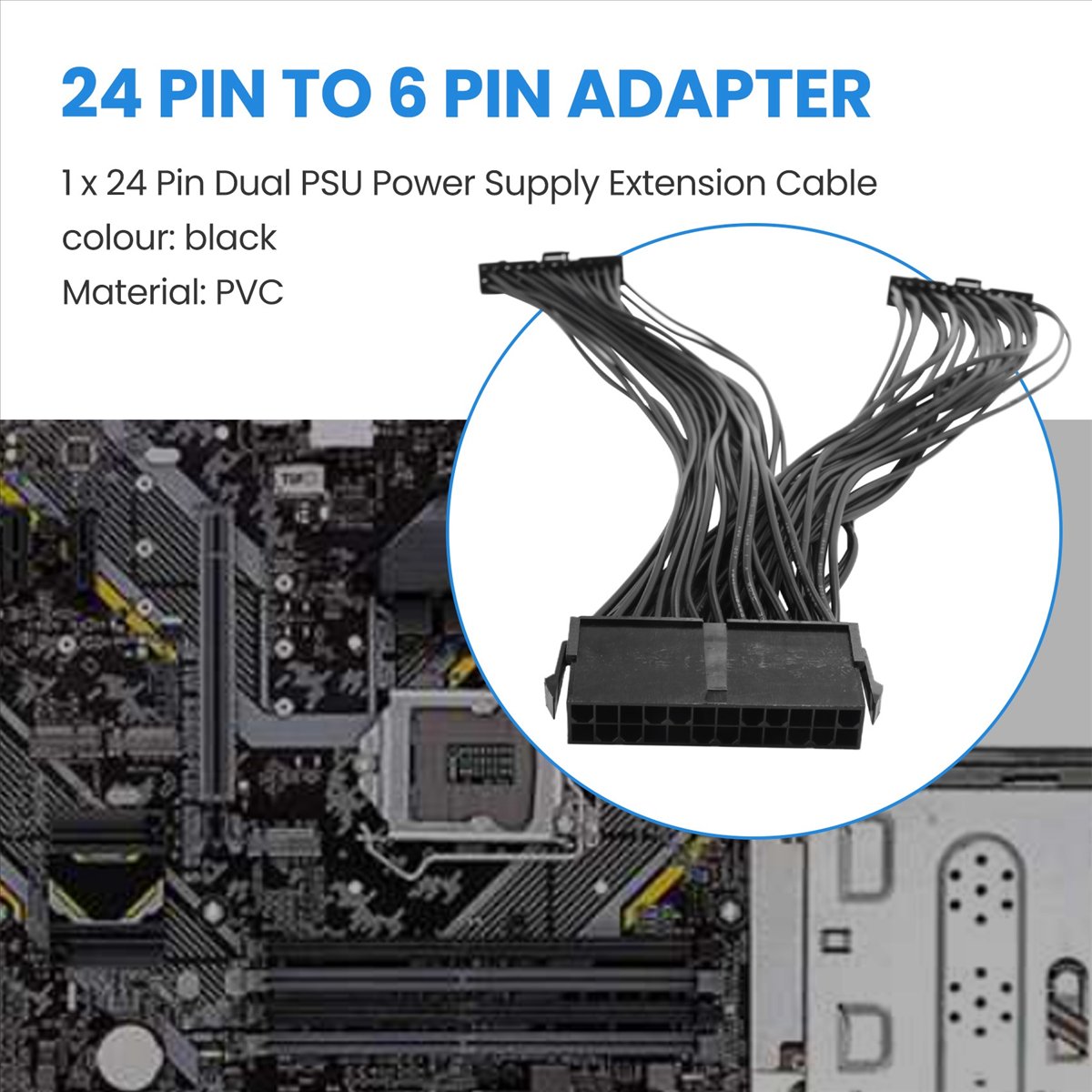 كابل تقسيم لوحة الأم AS62 ثنائ - مراجعة Atx Power Supply وسعره