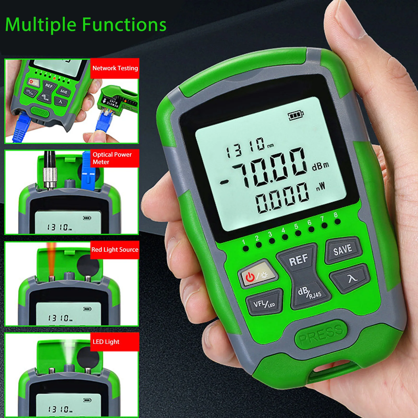 جهاز اختبار طاقة كابل بصري بال - مراجعة Power Supply Tester وسعره