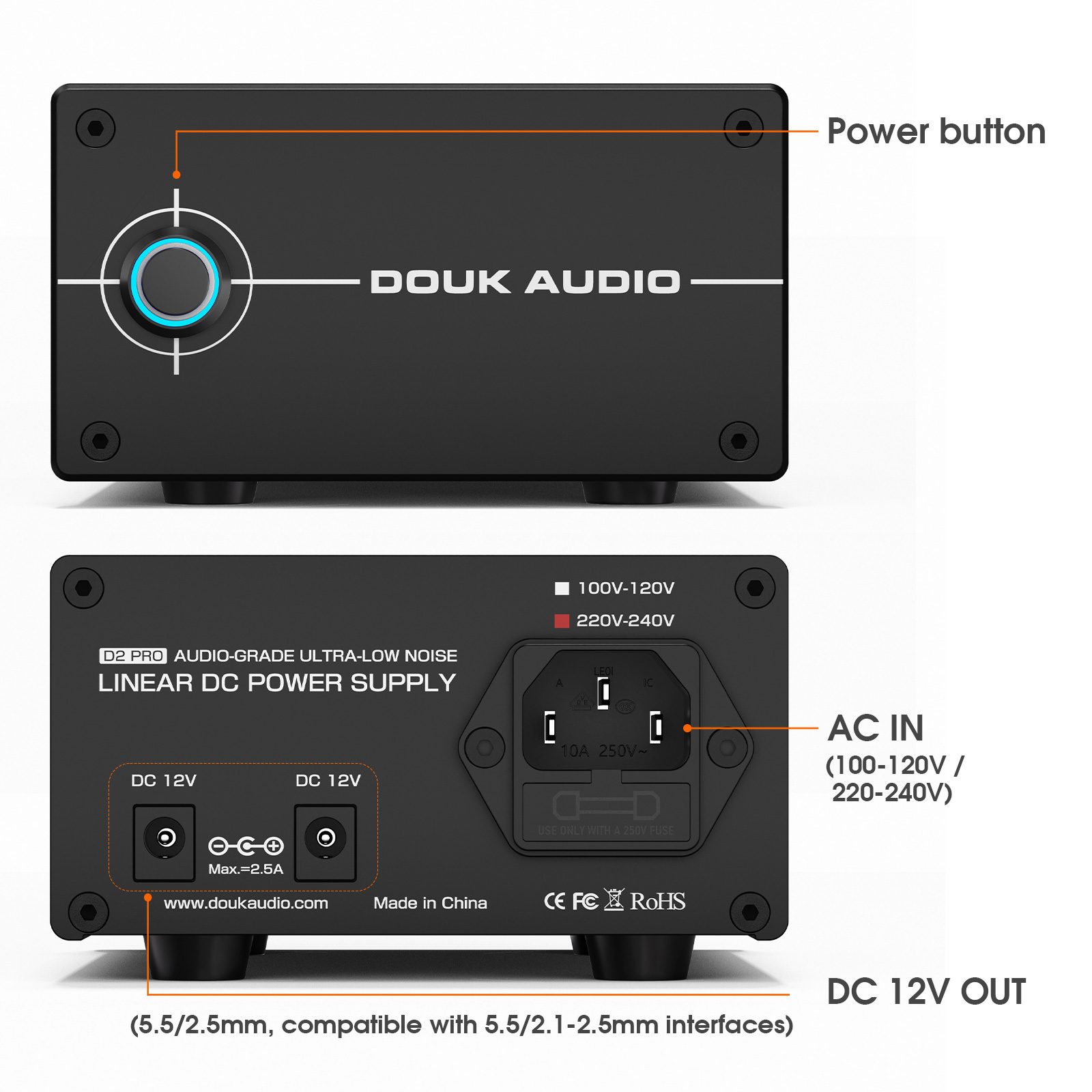 مصدر طاقة خطي منظم من دوك أودي - مراجعة Power Supply 12V وسعره