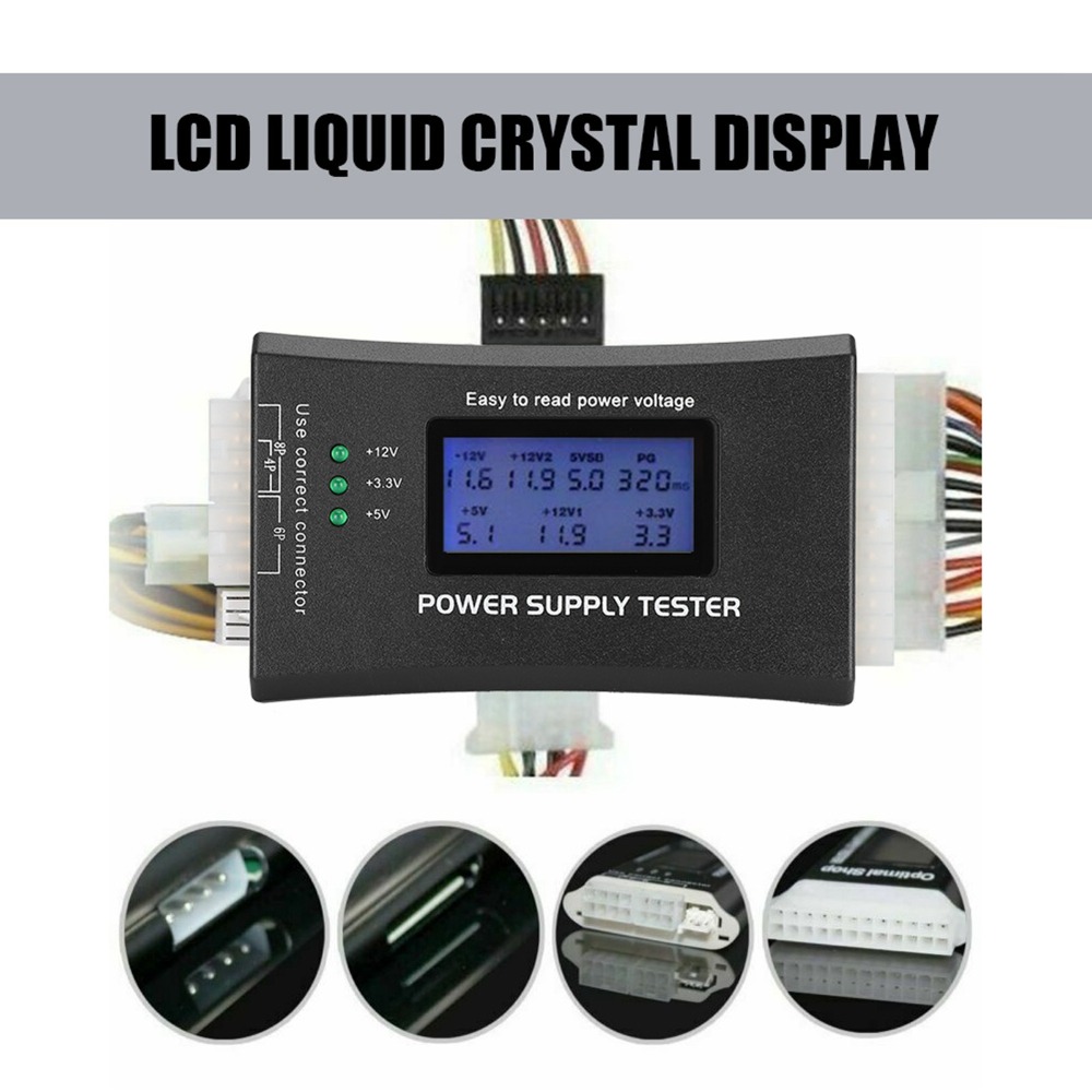 جهاز اختبار مزود طاقة الكمبيوت - مراجعة Power Supply Tester وسعره