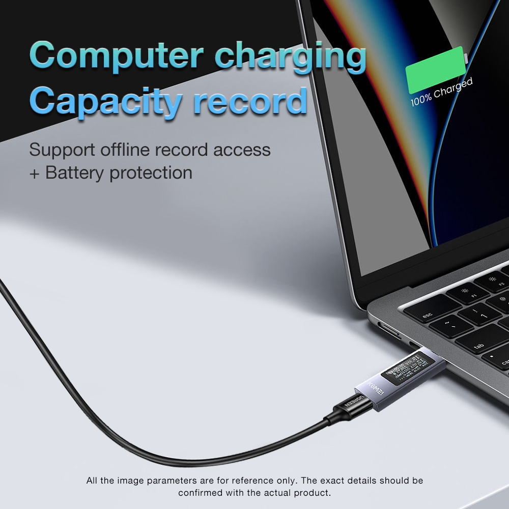 نوع C تستر LCD الفولتميتر الرق - مراجعة Power Supply Tester وسعره