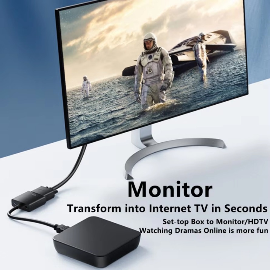 1080P HDMI-متوافق مع محول VGA  - مراجعة Pc Power Supply وسعره