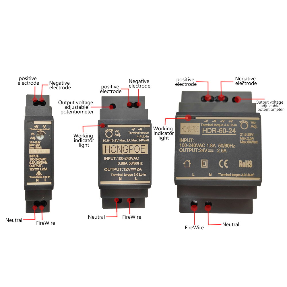 DIN السكك الحديدية تحويل التيا - مراجعة Smps Power Supply وسعره
