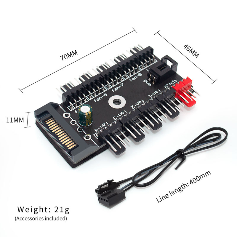 موزع مراوح PWM بـ 10 منافذ، وح - مراجعة Pc Power Supply وسعره
