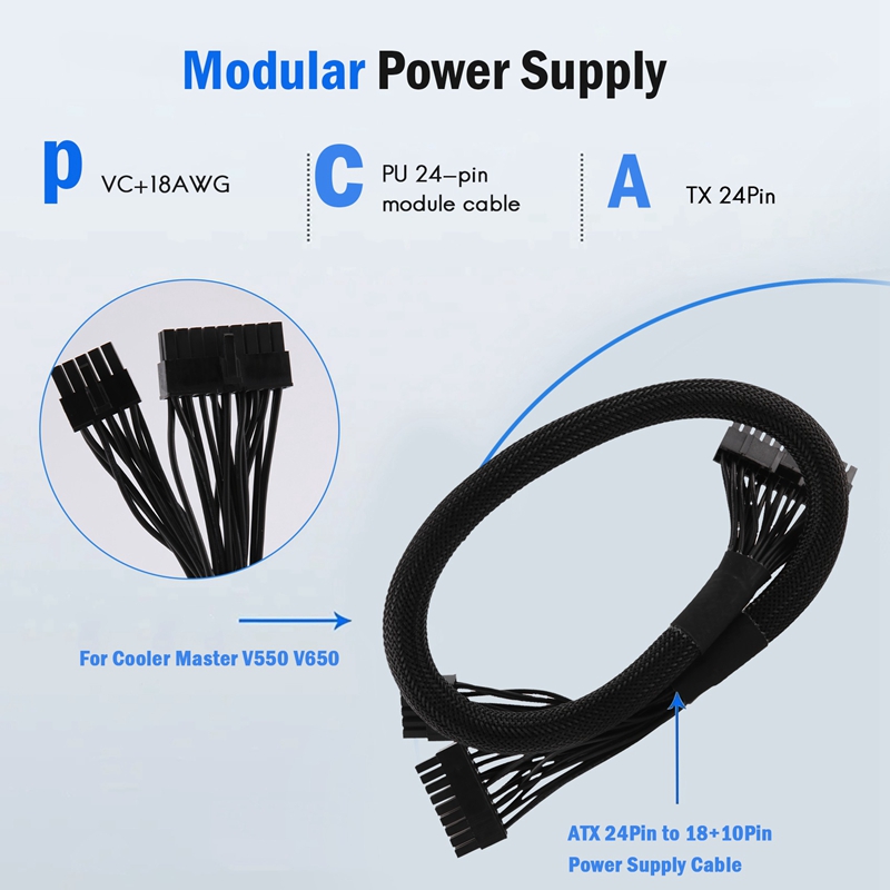 كابل إمداد الطاقة المعياري ATX - مراجعة Power Supply وسعره